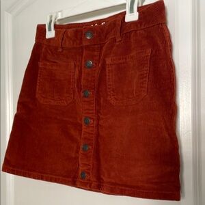 Cat & Jack Brown Mini Corduroy A-Line Skirt